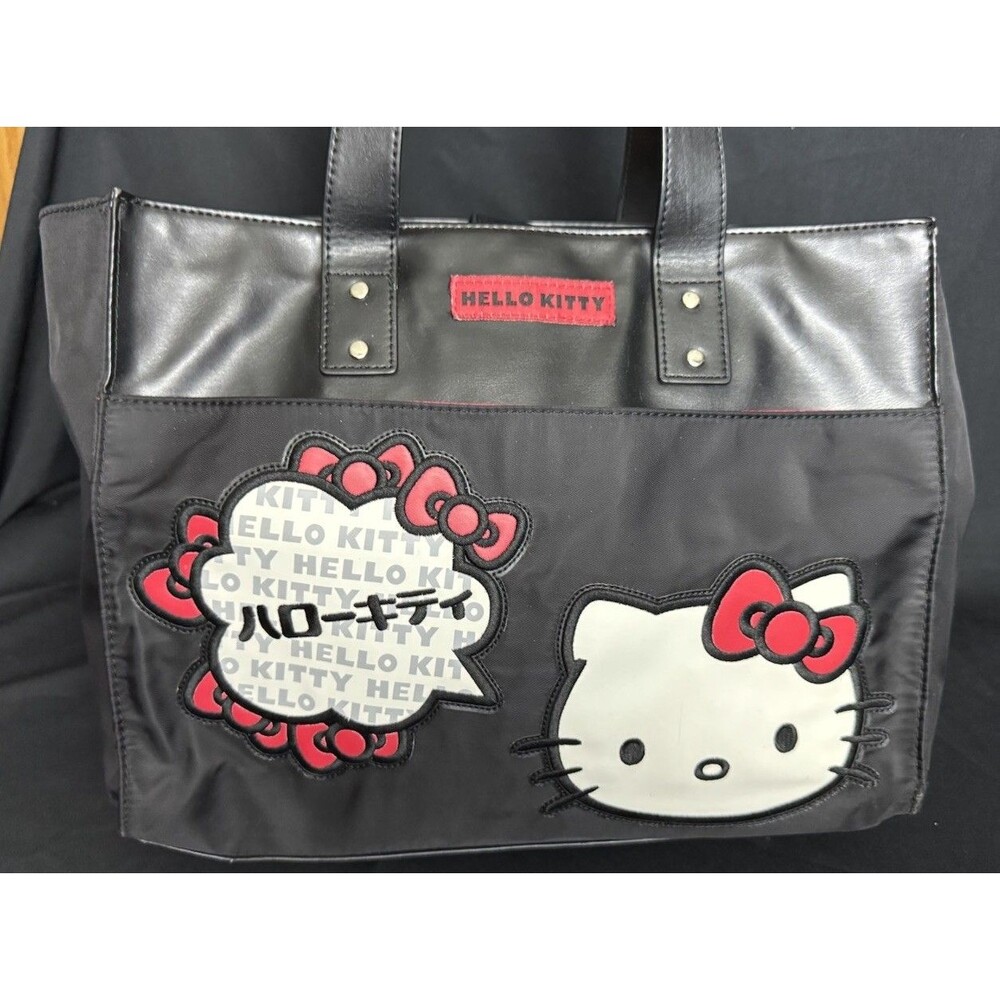 Hello Kitty Sanrio Tote 'ハローキテ How Fancy' 2019 Japanese Kawaii Bag - Picture 2 of 14